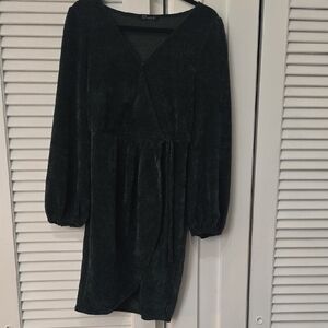 Simple Black Long Sleeve Dress